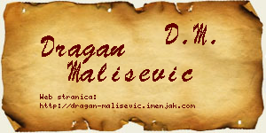 Dragan Mališević vizit kartica